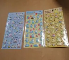ぷくっとシール サンリオキャラクターズ ダイソー　ハンギョドン　ポムポムプリン