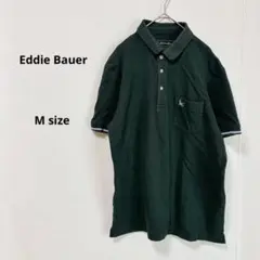 Eddie Bauer エディーバウアー　ポロシャツ　M ダークグリーン　半袖のサムネイル