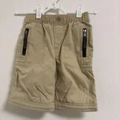 GAPベージュ 半ズボン ジッパーポケット付き95cm