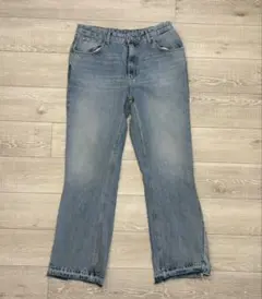 ZARA ライトブルー フレアパンツ　デニム