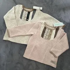 キムラタン　ビケット　トレーナー　ロンT 95 90 女の子　双子　2枚セット