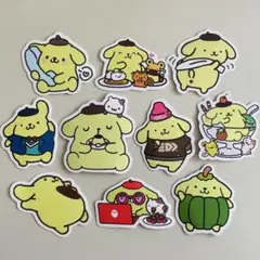 ポムポムプリン　サンリオ　シール　ステッカー　かわいい　防水タイプ　10枚　③