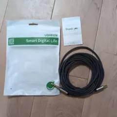 UGREEN オーディオ変換ケーブル 3.5mm to 6.35mm 5m