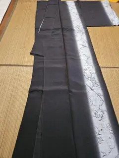 即発送2FCC20レアな蛍の手描き 二重合わせ 絽の訪問着 秋の草に蟲 