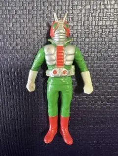 仮面ライダー V3 27cm ソフビ人形 檢 ソフビ 緑色　青色 仮面ライダー V3 27cm ソフビ人形 檢 ソフビ 緑色 青色