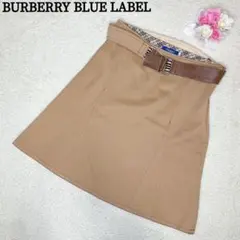 バーバリーブルーレーベル ミニスカート ベージュ ベルト y2k
