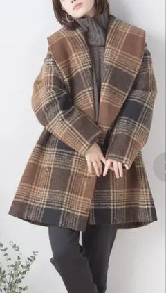 Bou Jeloud ショールカラーミドルコート