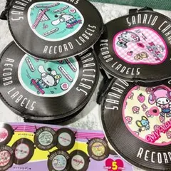 サンリオ レコード風　フラットポーまとめ売り4点セット