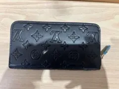 ルイヴィトン 長財布 モノグラムエンボス ブラック ラウンドファスナー 美品