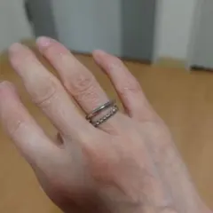 約5号〜6号　ヴィンテージ 2連リング