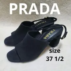 PRADA♡プラダ　サンダル　ストラップ　スウェード　ブラック