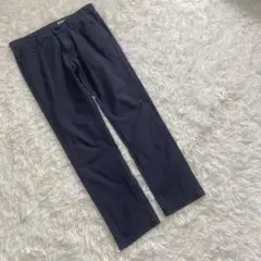 UNIQLO ユニクロ メンズ L チノパン ネイビー パンツ チェック模様