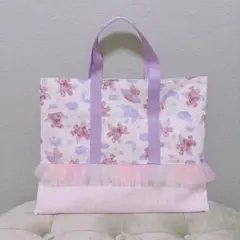レッスンバッグ 天使のくまさん 横39cm×縦31cm