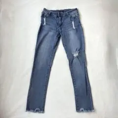 INGNI イング　クラッシュ　ストレッチ　スキニー　デニム　Mのサムネイル