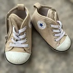 13センチCONVERSE ベージュ ハイカットシューズ