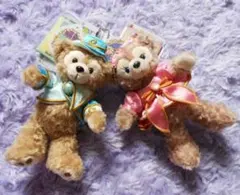 ダッフィー&シェリーメイ イースタぬいぐるみバッチ