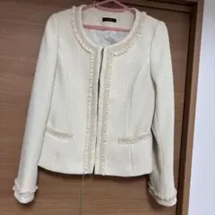 a.v.vツイードノーカラージャケット