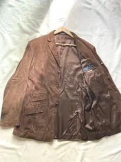 ポロラルフローレン　ラムレザー　スエード　ジャケット　XL ブラウン　イタリア製
