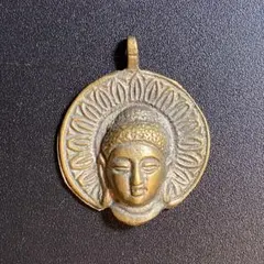 時代物　如意輪観自在菩薩レリーフ入りプレート　寶蔵禅寺　金張り？　開運物　レトロ 時代物 如意輪観自在菩薩レリーフ入りプレート 寶蔵禅寺 金張り？ 開運
