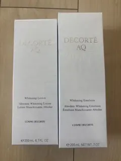 新品未開封　DECORTÉ AQ ホワイトニング ローション＆エマルジョンのサムネイル