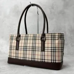 バーバリー Burberry トートバッグ ノバチェック ハンドバッグ