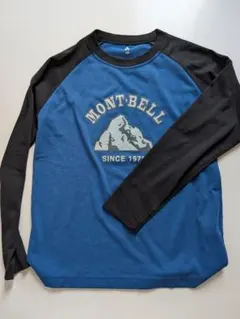 MONT-BELL 長袖カットソー 青・黒