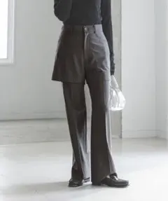 NOBLE レイヤードスラックスパンツ
