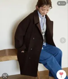 SLOBE IENA メルトンBIG Pコート SLOBE IENA（スローブイエナ）の「メルトンビッグPコート（ピーコート