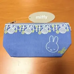 新品 ミッフィー 横長ポーチ　ミッドナイトスター