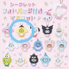 サンリオキャラクターズ　フォトバッジ付きマスコット　ポムポムプリン