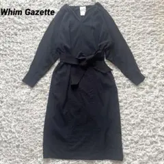 Whim Gazette リヨセル ウエストマークワンピース ドルマンシルエット