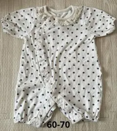 conoco コノコ　ロンパース ドット柄　60-70cm