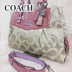 COACH コーチ シグネチャー 2way トートバッグ ショルダーバッグ