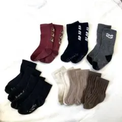 キッズ靴下セット 9-14cm 8足　くま　9 10 11 12 13 14