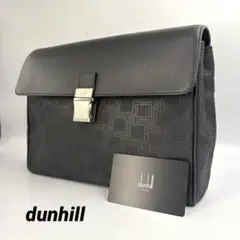 未使用級】dunhill 総柄 PVC レザー クラッチバッグ 黒 - メルカリ