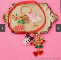 サンリオキャラクターズ　きらきらフルーツチャーム　マイメロ　ハートさくらんぼ