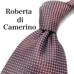 【極美品】 Roberta di Camerino ドット柄 ネクタイ レッド