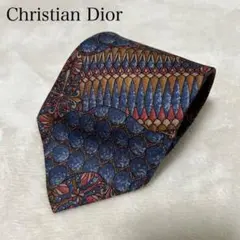 美品　クリスチャンディオール　ネクタイ　総柄