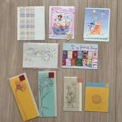 誕生日グリーティングカードセット　9枚