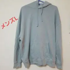青も入ったようなグレー フード付きパーカー メンズLサイズ　GAP
