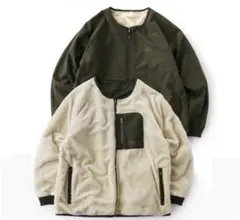 gym master リバーシブルナイロンノーカラージャケット