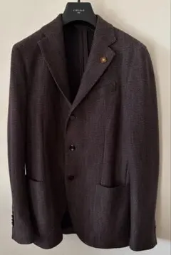 【美品】LARDINI ラルディーニ EASY ジャケット ブートニエール付46