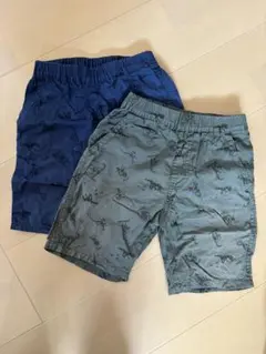恐竜柄ハーフパンツ2枚セット