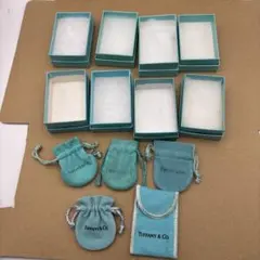 空き箱Tiffany & Co. ギフトボックス 巾着袋 セット4個 - メルカリ