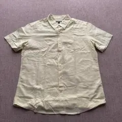 GAP ギャップ 半袖ボタンダウンシャツ L ライトイエロー メンズ 美品のサムネイル