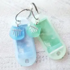 ロッカーキー キーホルダー ねこカリンバ めじるし