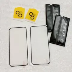 iPhone 15 Plus ガラスフィルム (2枚) カメラフィルム 保護