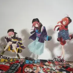 五等分の花嫁 きゃらっとくじ アクリルスタンド 一花 三玖 五月