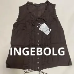 INGEBORG ノースリーブ ブラウス ブラック レース - メルカリ