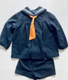 幼稚園用制服 セーラー服 ネイビー ネクタイ付き 男の子 110cm 上下セット